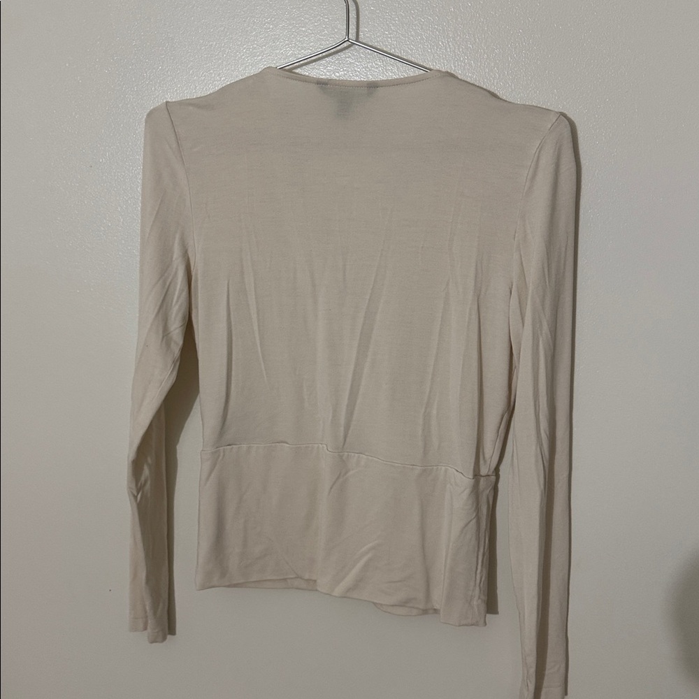 Banana Republic Beige V-Neck Top - Picture 4 of 4